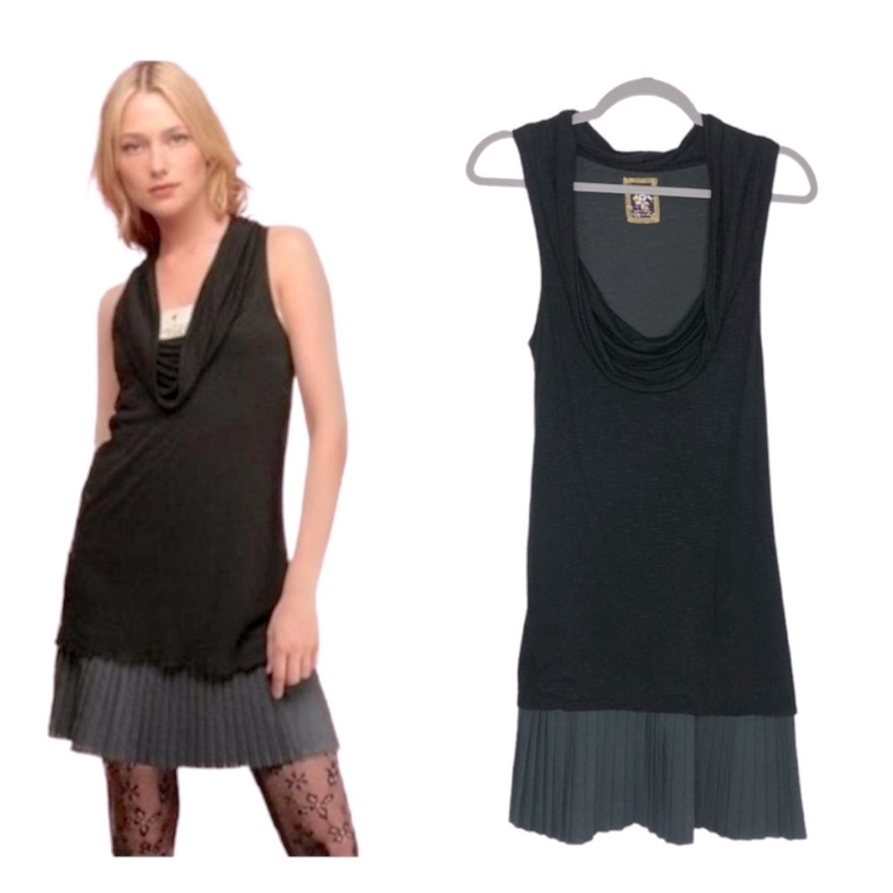Free People Women’s M Drop Waist Racerback Mini Dress EUC